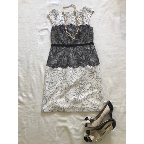 Black White Lace Limited Scandal Collection Dress - Picture 2 of 3